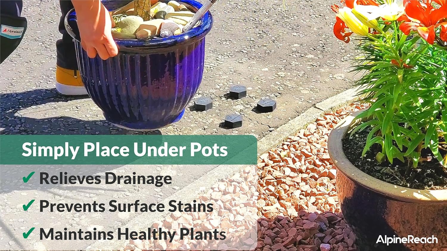 AlpineReach 20 Pack Pot Feet Risers & Adhesive Pads - AlpineReach